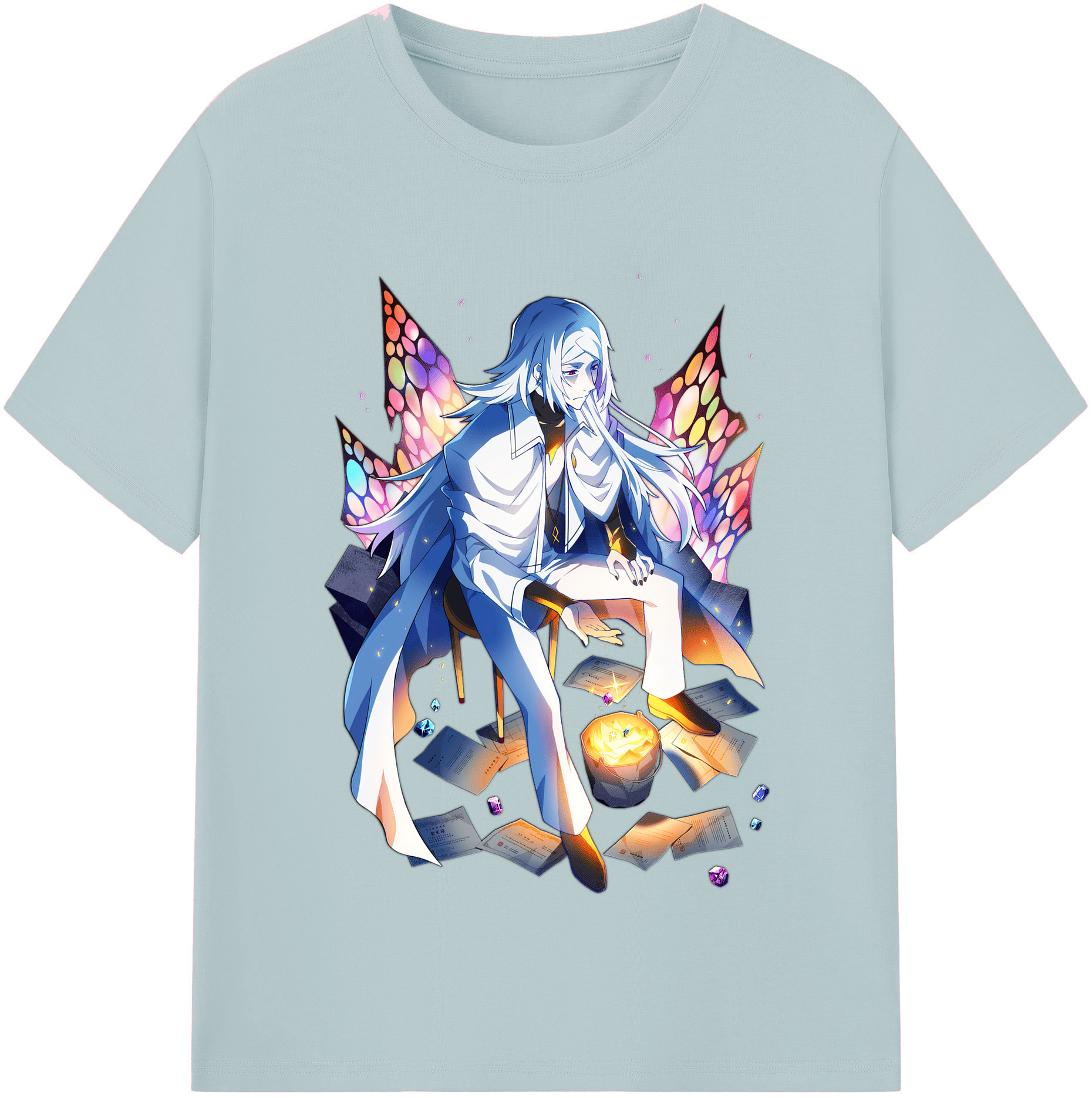 （画像用） 文豪ストレイドッグス Bungo Stray Dogs 綿100％半袖Tシャツ（フロントプリント）